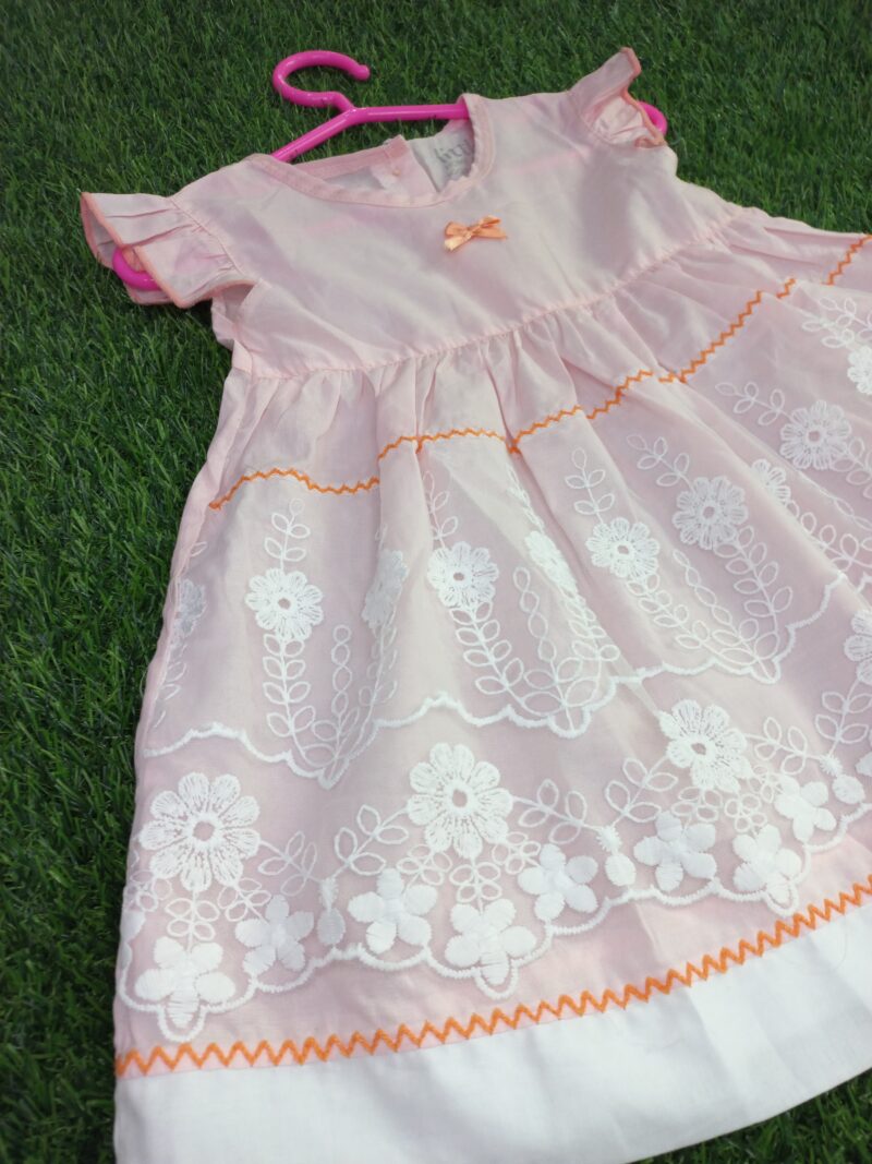 Floral frock peach - Image 3