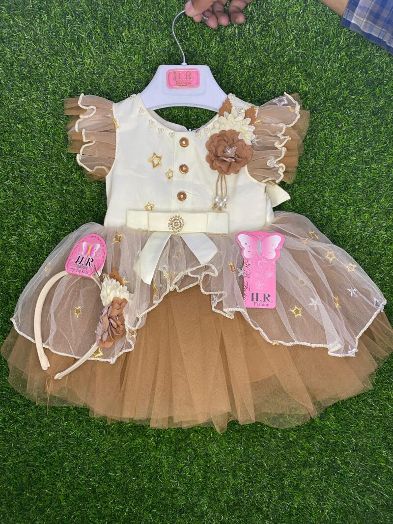 Fancy floral net frock
