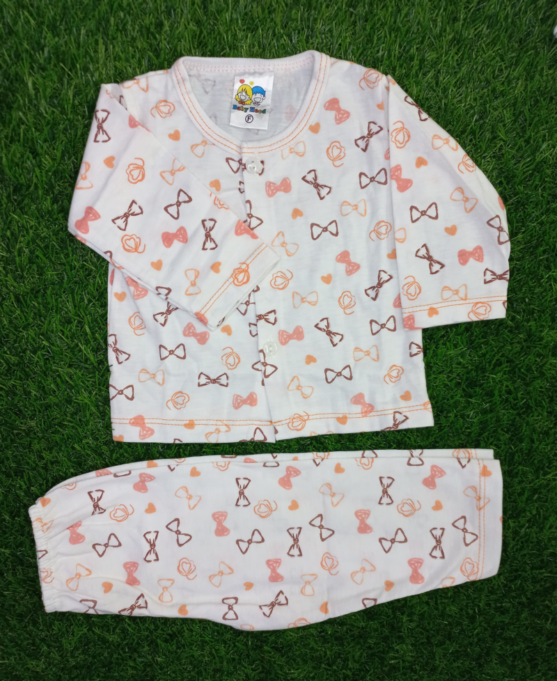 2 pc orange bow design