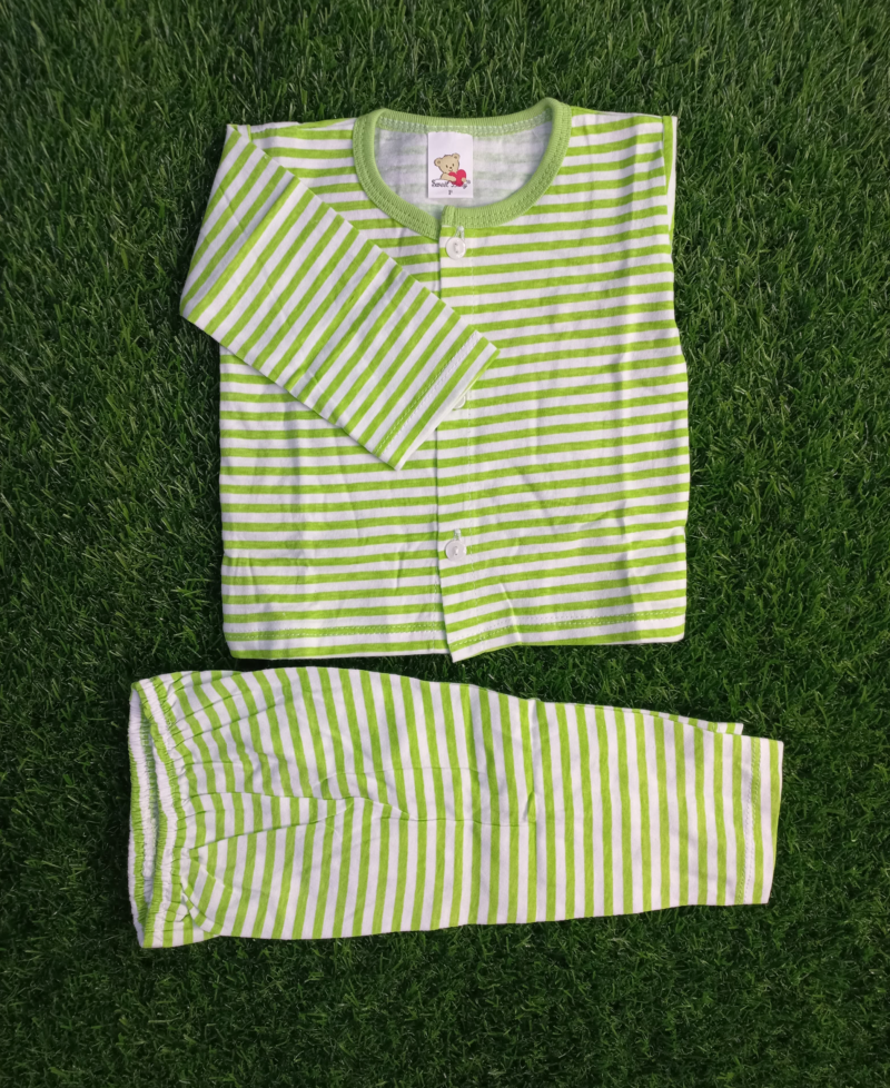 2 pc green stripes suit
