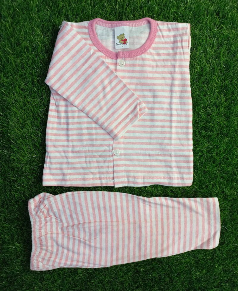 2 pc pink stripes suit