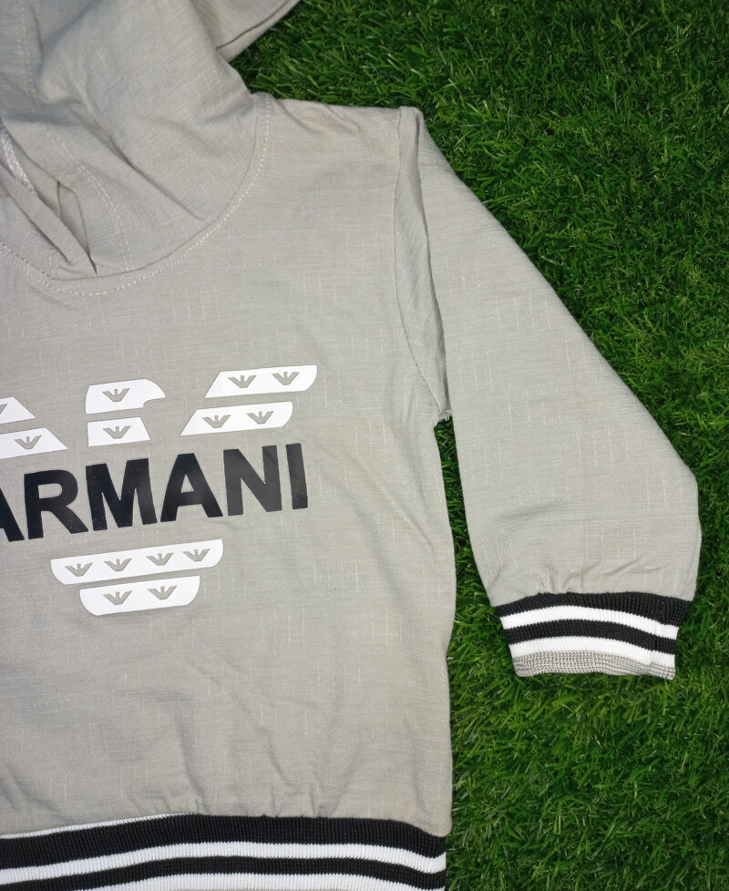 Armani hoodie suit gray - Image 4