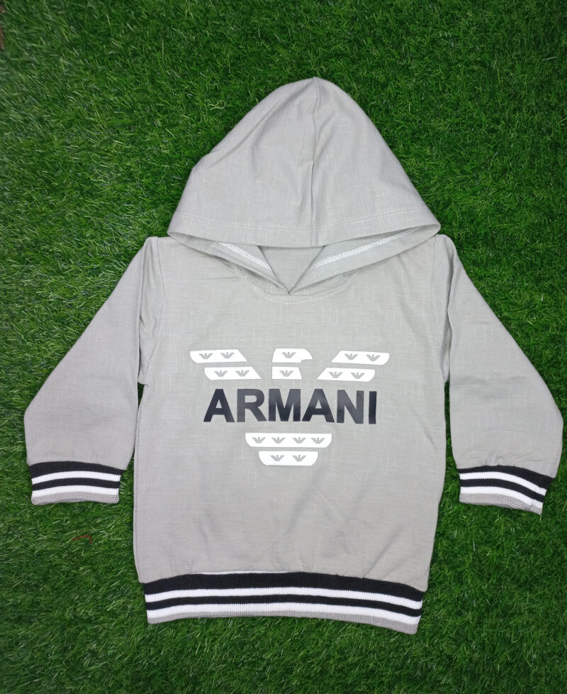 Armani hoodie suit gray - Image 2