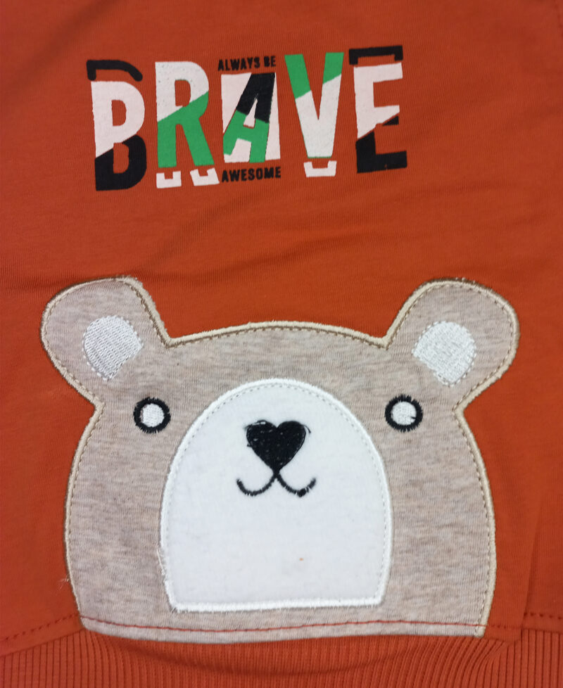 Bear face suit Orange - Image 2