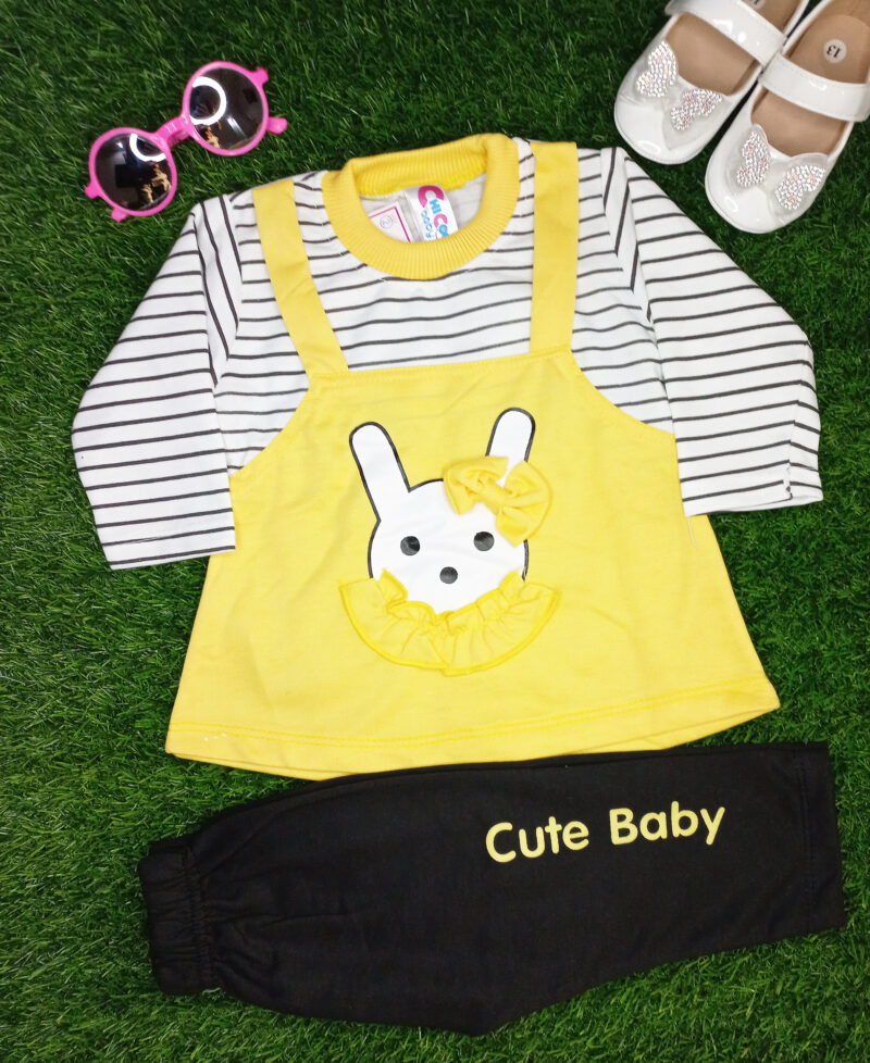 Cute baby suit yellow