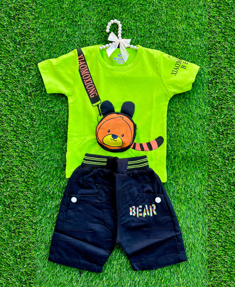 Bear face pocket suit Green
