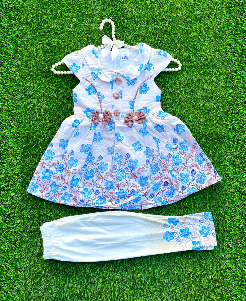 2 bows frock set blue