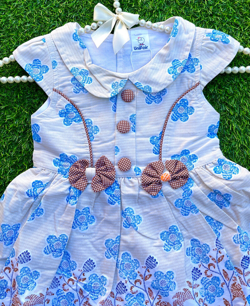 2 bows frock set blue - Image 2
