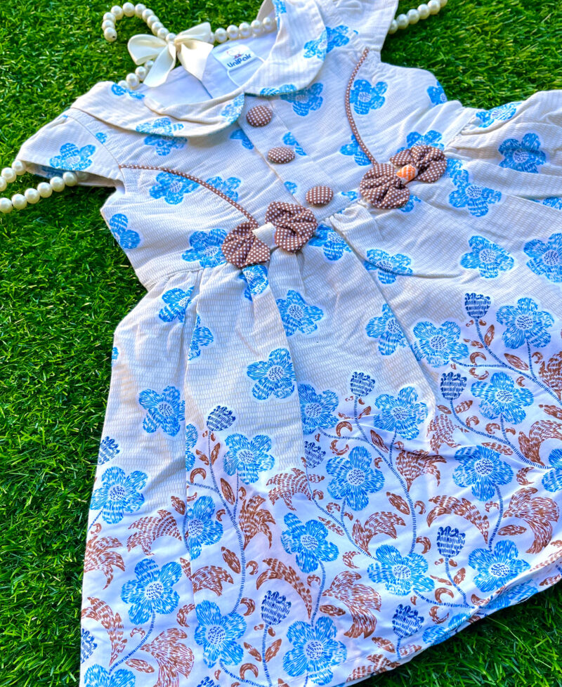2 bows frock set blue - Image 3